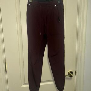 Lululemon Men's Burgundy and Purple Joggers-tracksuits